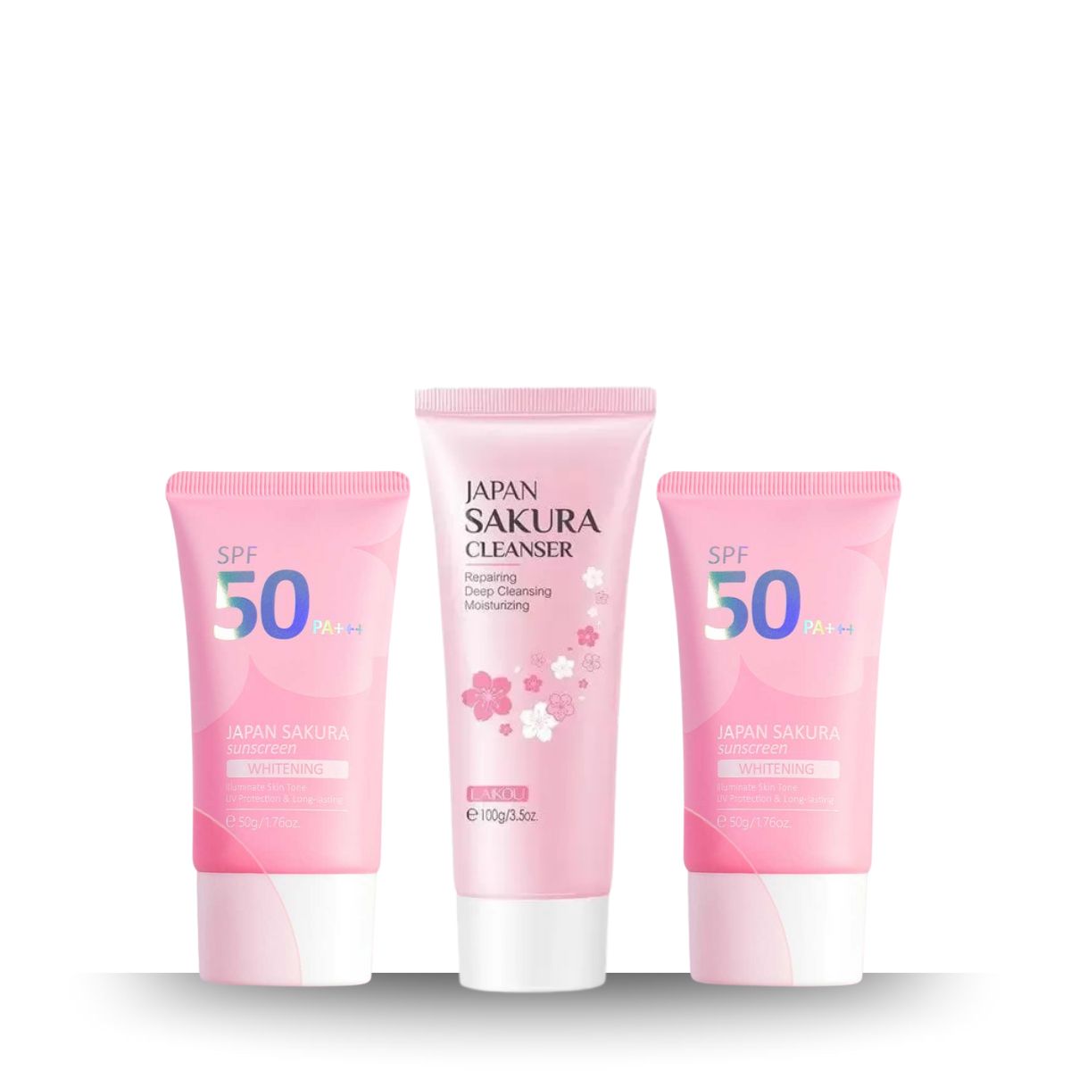 Japan Sakura Sunscreen Duo Pack with Sakura Cleanser 100 ml